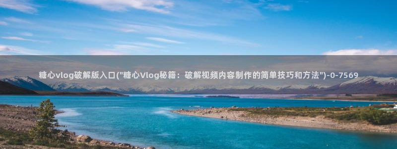 糖心vlog官网观看